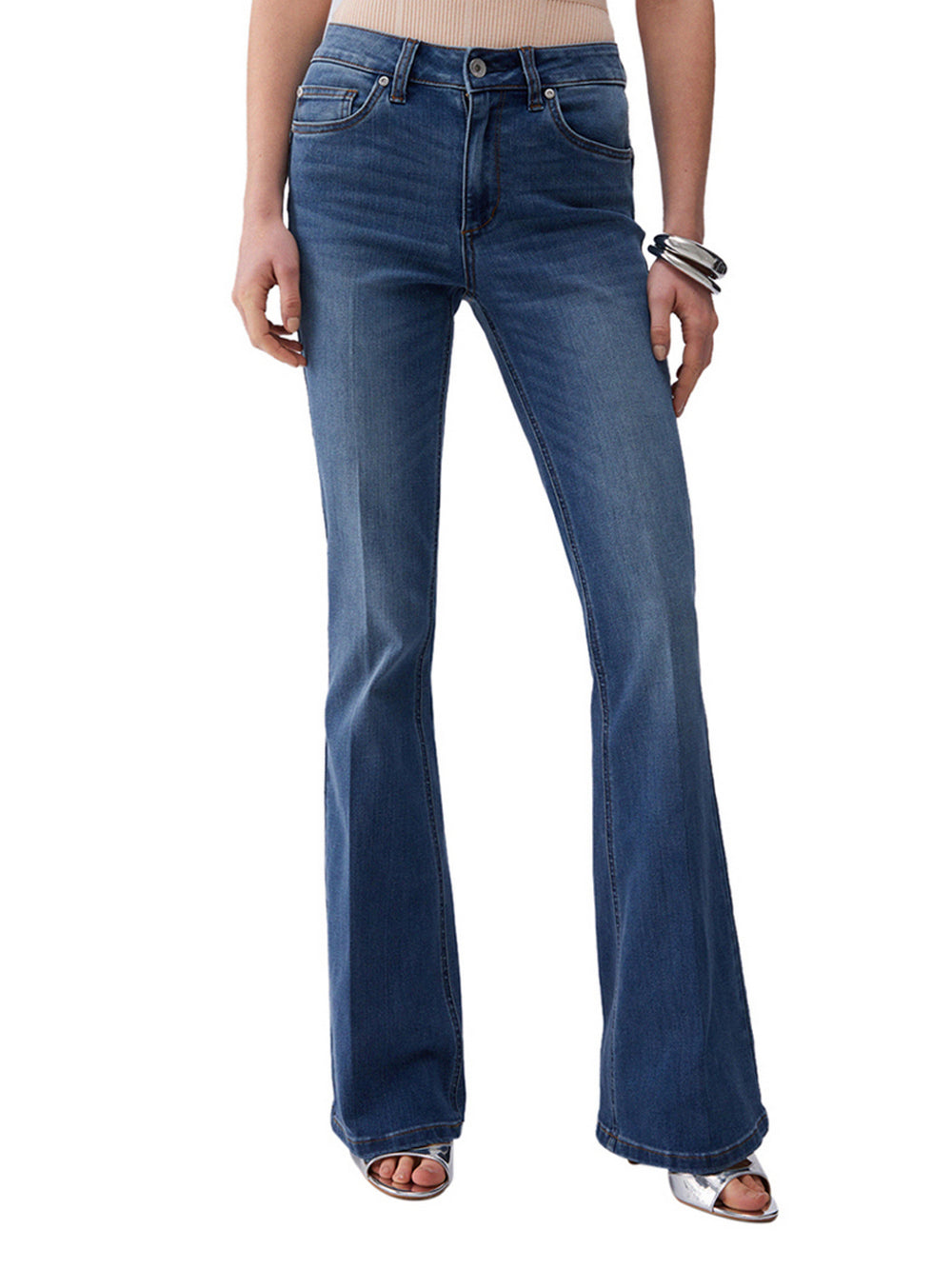 Liu Jo Jeans Bootcut A Vita Alta Liu Jo - Denim