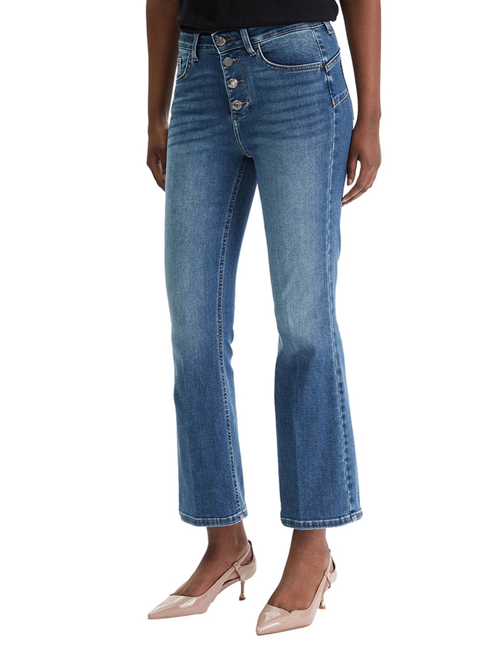 Liu Jo Jeans Liu Jo Bootcut A Vita Alta - Denim