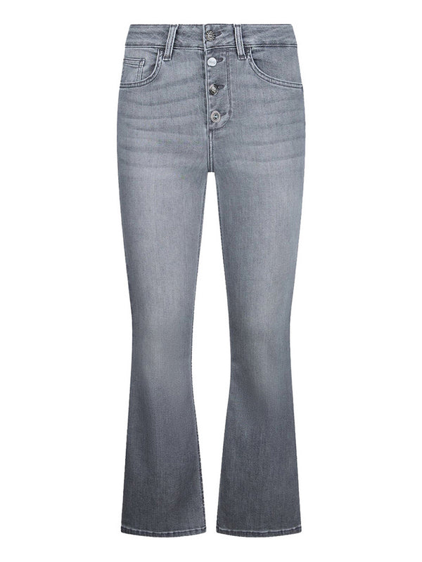 Liu Jo Jeans Liu Jo Bootcut A Vita Alta - Grigio