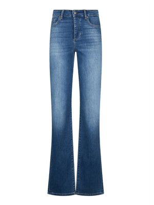 LIUJO DENIM Jeans Straight A Vita Alta Liu Jo Denim