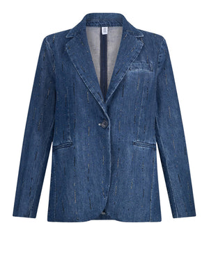 Liu Jo Blazer Liu Jo Con Strass - Denim