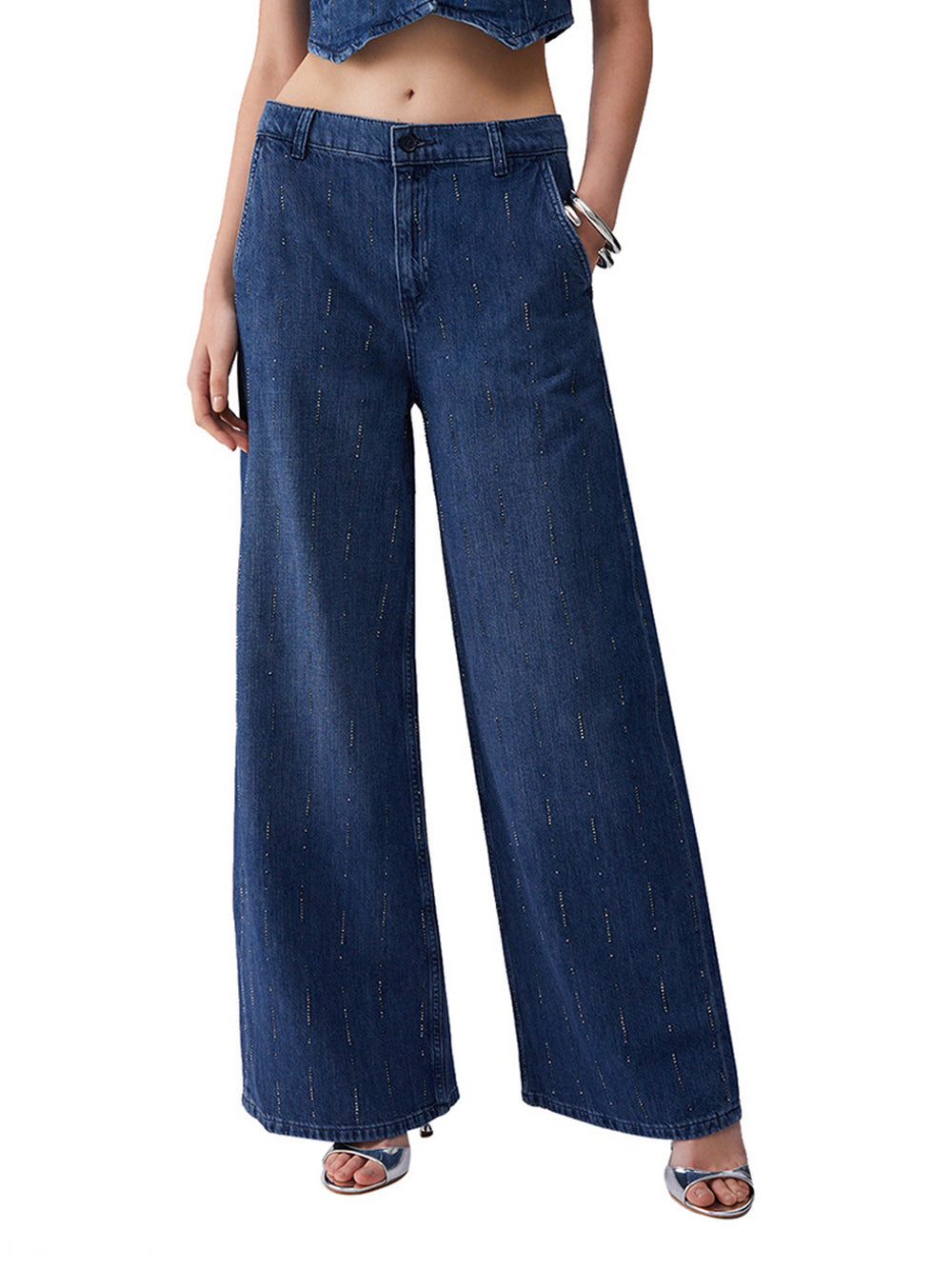 Liu Jo Jeans Liu Jo Flare Con Strass - Denim