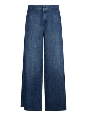 Liu Jo Jeans Liu Jo Flare Con Strass - Denim