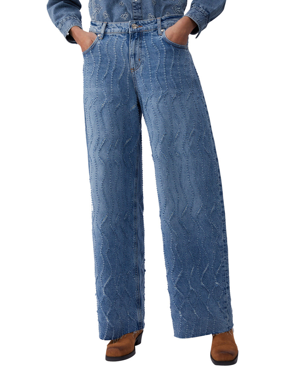 Liu Jo Jeans Flare Con Dettagli Laserati Liu Jo - Denim