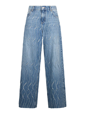 Liu Jo Jeans Flare Con Dettagli Laserati Liu Jo - Denim