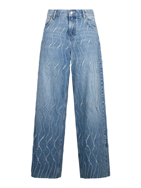 Liu Jo Jeans Flare Con Dettagli Laserati Liu Jo - Denim