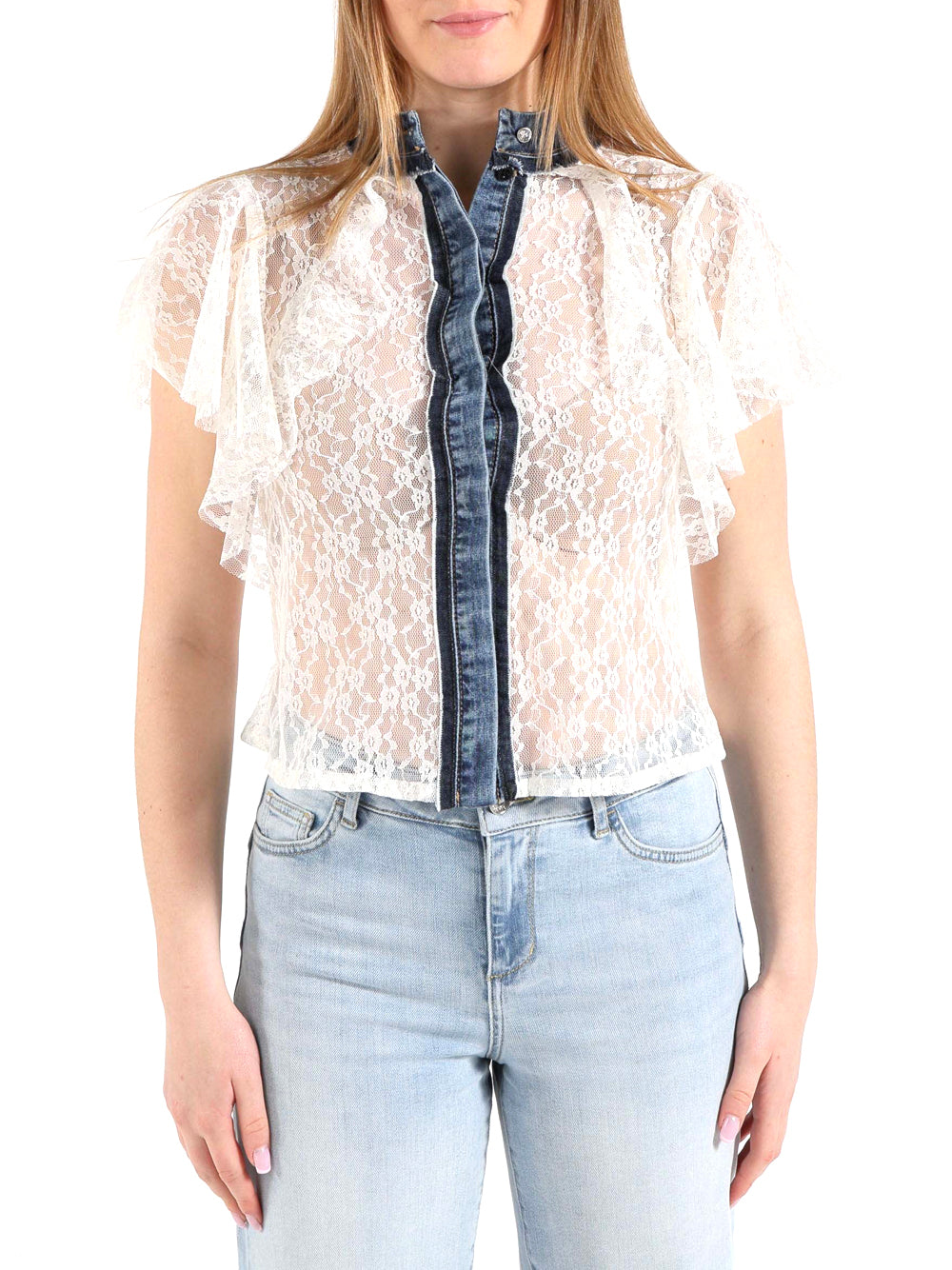 LIUJO DENIM Camicia Wild Lace Liu Jo - Bianco