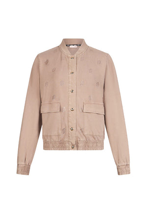 Liu Jo Giacca In Jersey Délavé Liu Jo - Beige