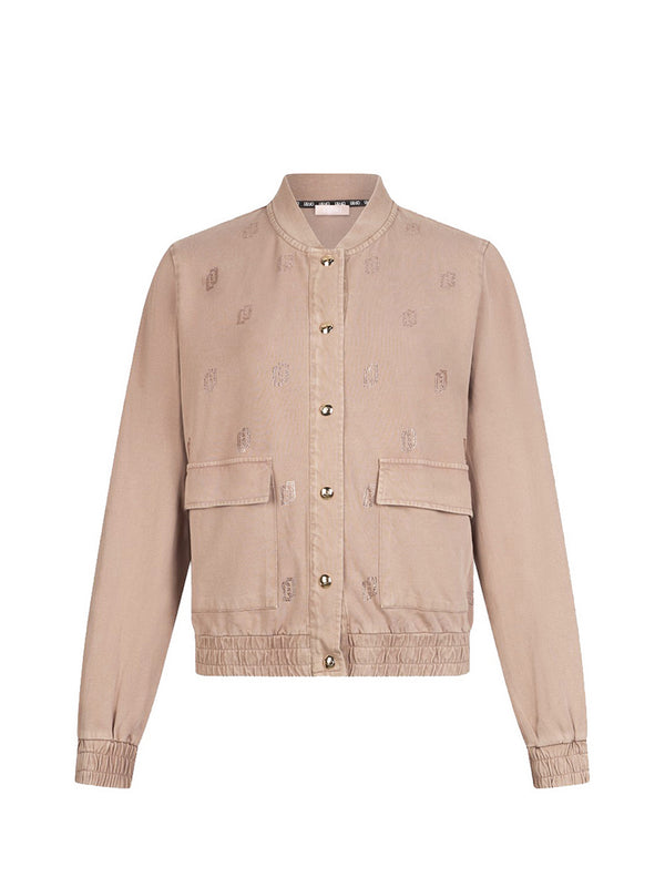 Liu Jo Giacca In Jersey Délavé Liu Jo - Beige