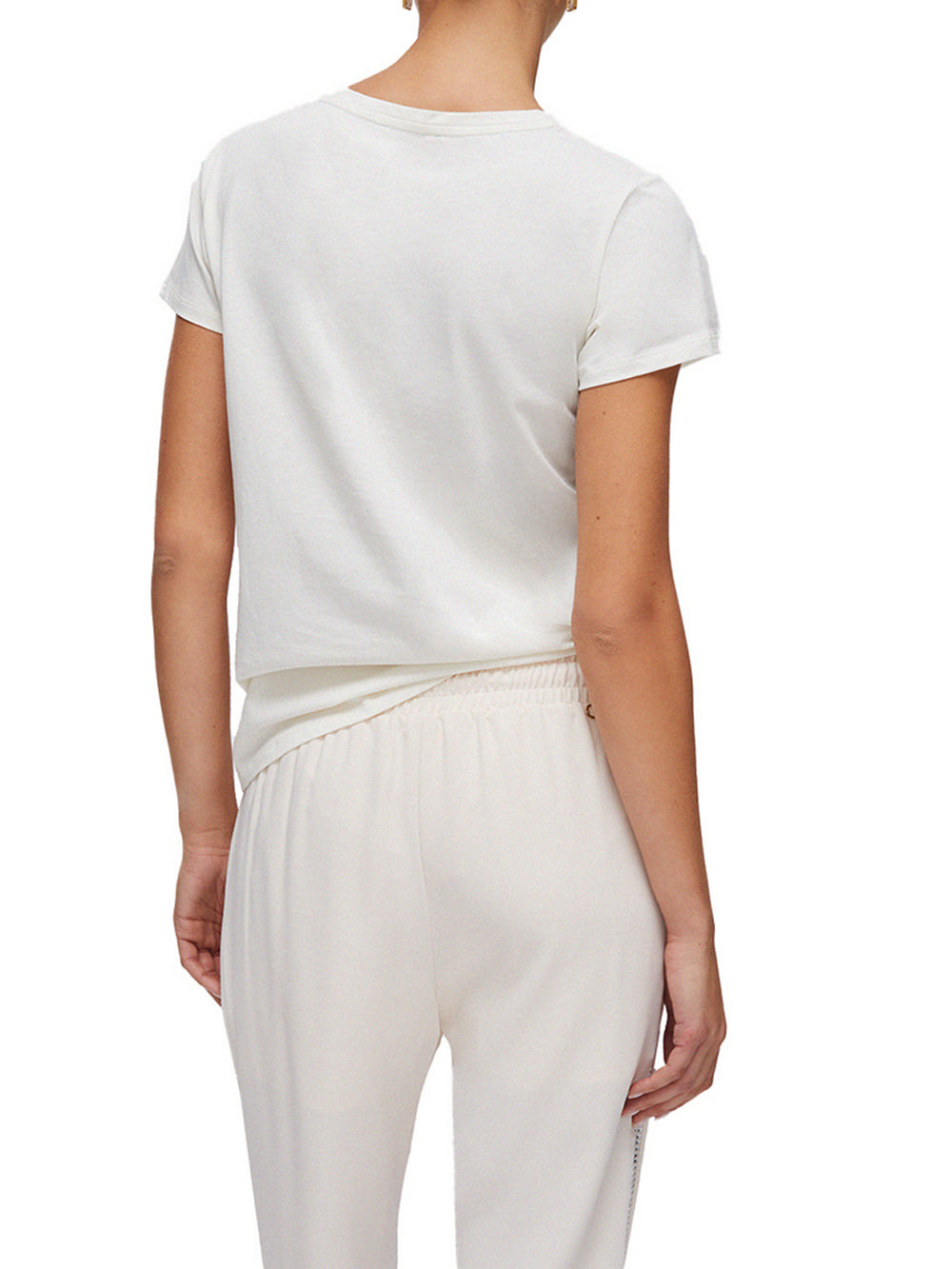 Liu Jo T- Shirt Liu Jo Con Strass - Bianco