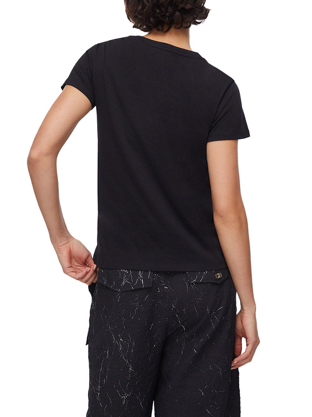 Liu Jo T- Shirt Liu Jo Con Strass - Nero