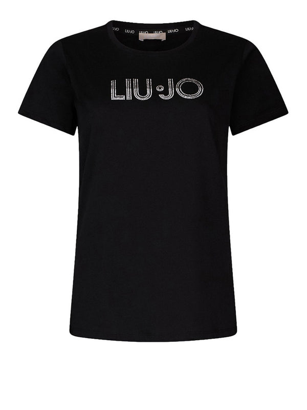 Liu Jo T- Shirt Liu Jo Con Strass - Nero