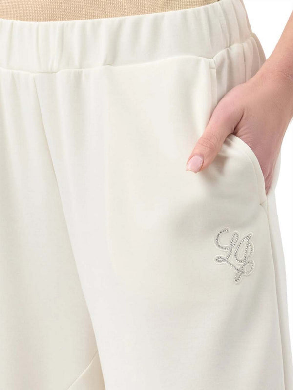 Liu Jo Pantalone Jersey Lungo Liu Jo - Bianco