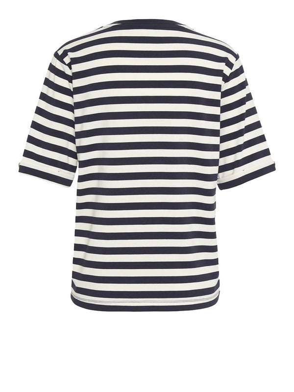 Liu Jo T-Shirt Liu Jo A Righe - Blu/Bianco
