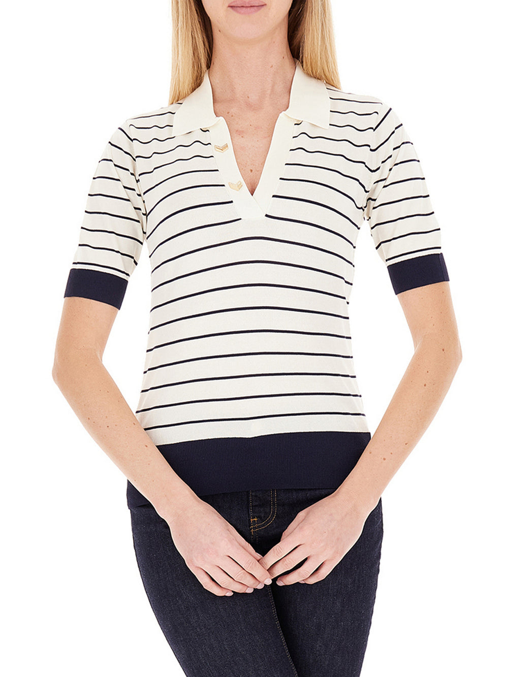 Liu Jo Maglia Liu Jo TA6215 MS55N - Bianco/Blu