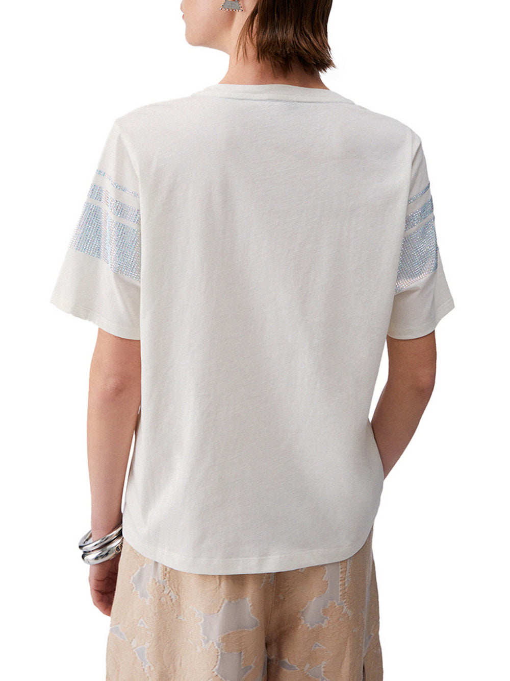 Liu Jo T-Shirt Liu Jo Con Strass - Bianco