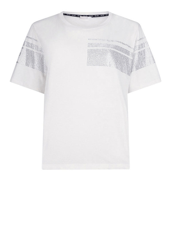 Liu Jo T-Shirt Liu Jo Con Strass - Bianco