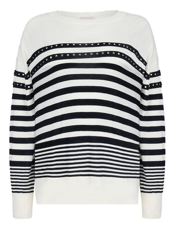 Liu Jo Maglia Chiusa M/L Liu Jo - Bianco/Nero