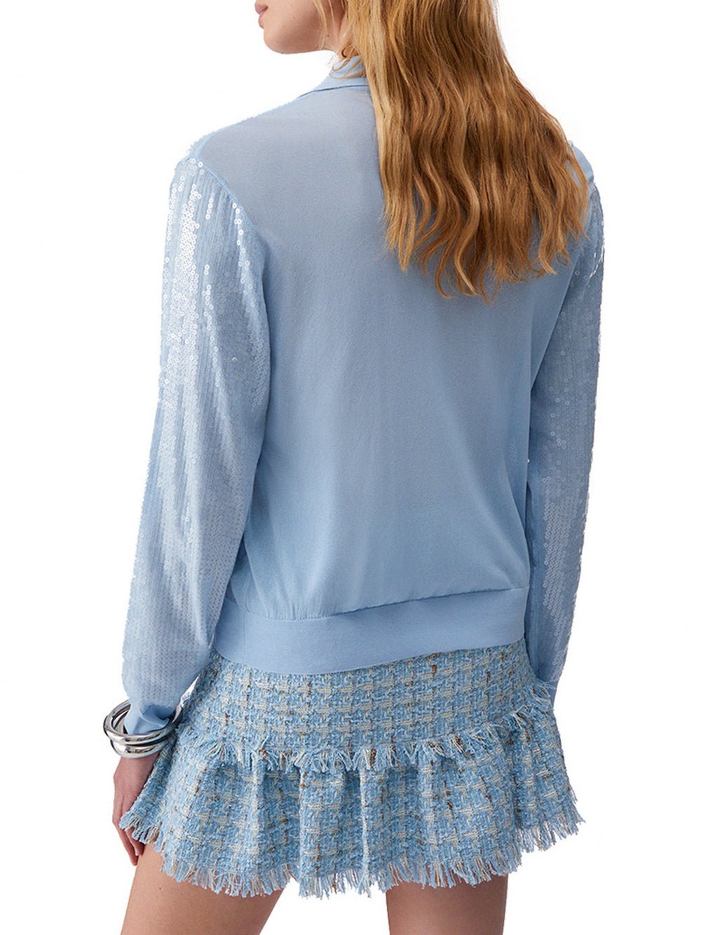 Liu Jo Maglia Liu Jo Con Paillets - Celeste