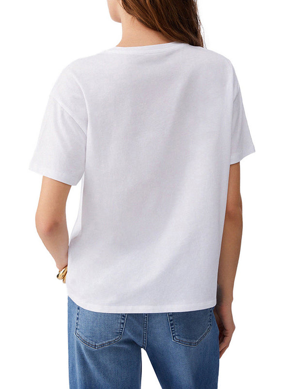 Liu Jo T-shirt Liu Jo Con Applicazioni Gioiello - Bianco