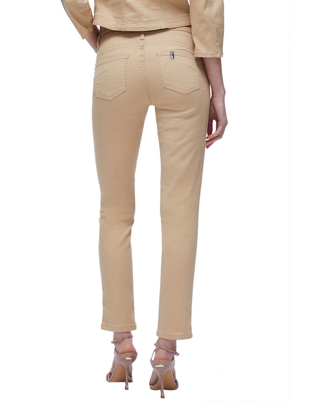 Liu Jo Pantaloni Liu Jo Skinny Con Applicazioni Gioiello - Beige