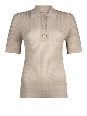 Liu Jo Polo In Maglia Liu Jo - Beige