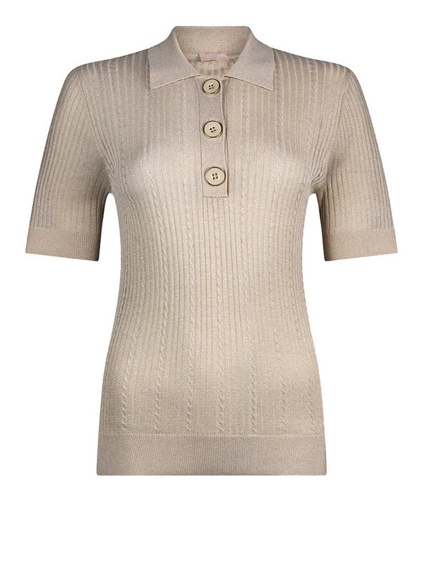 Liu Jo Polo In Maglia Liu Jo - Beige