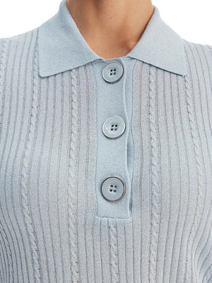 Liu Jo Polo In Maglia Liu Jo - Celeste