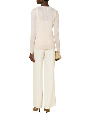 LIU.JO WHITE Cardigan Liu Jo - Panna