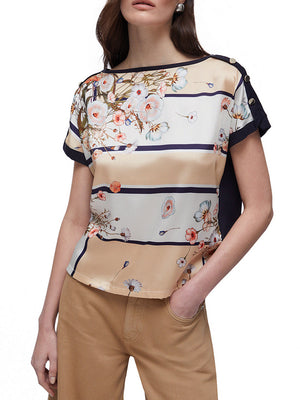 Liu Jo T-Shirt Liu Jo In Twill Stampato - Multi