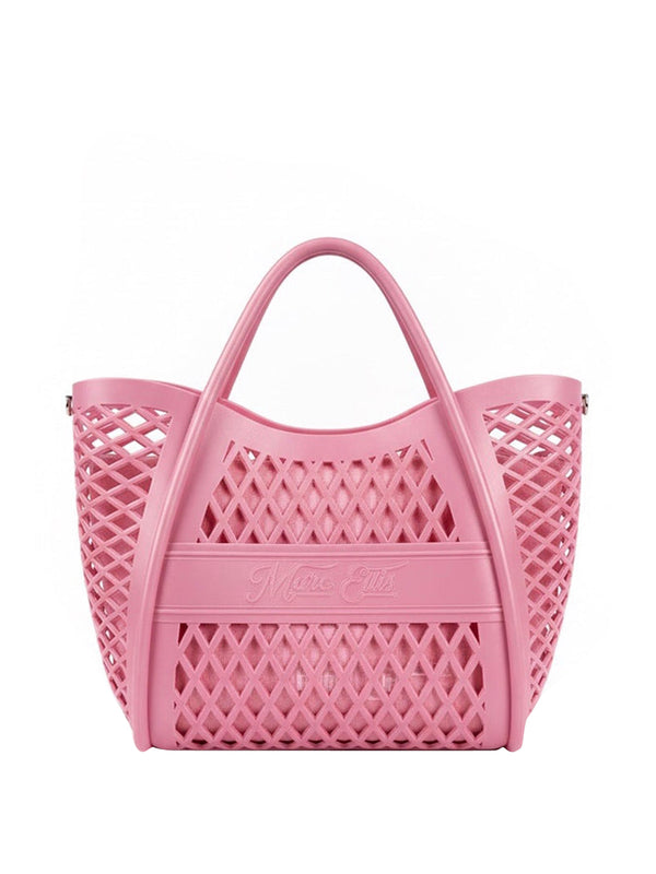 MARC ELLIS Borsa a Mano Flat Basket M Marc Ellis - Rosa/Argento