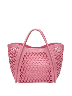 MARC ELLIS Borsa a Mano Flat Basket M Marc Ellis - Rosa/Argento