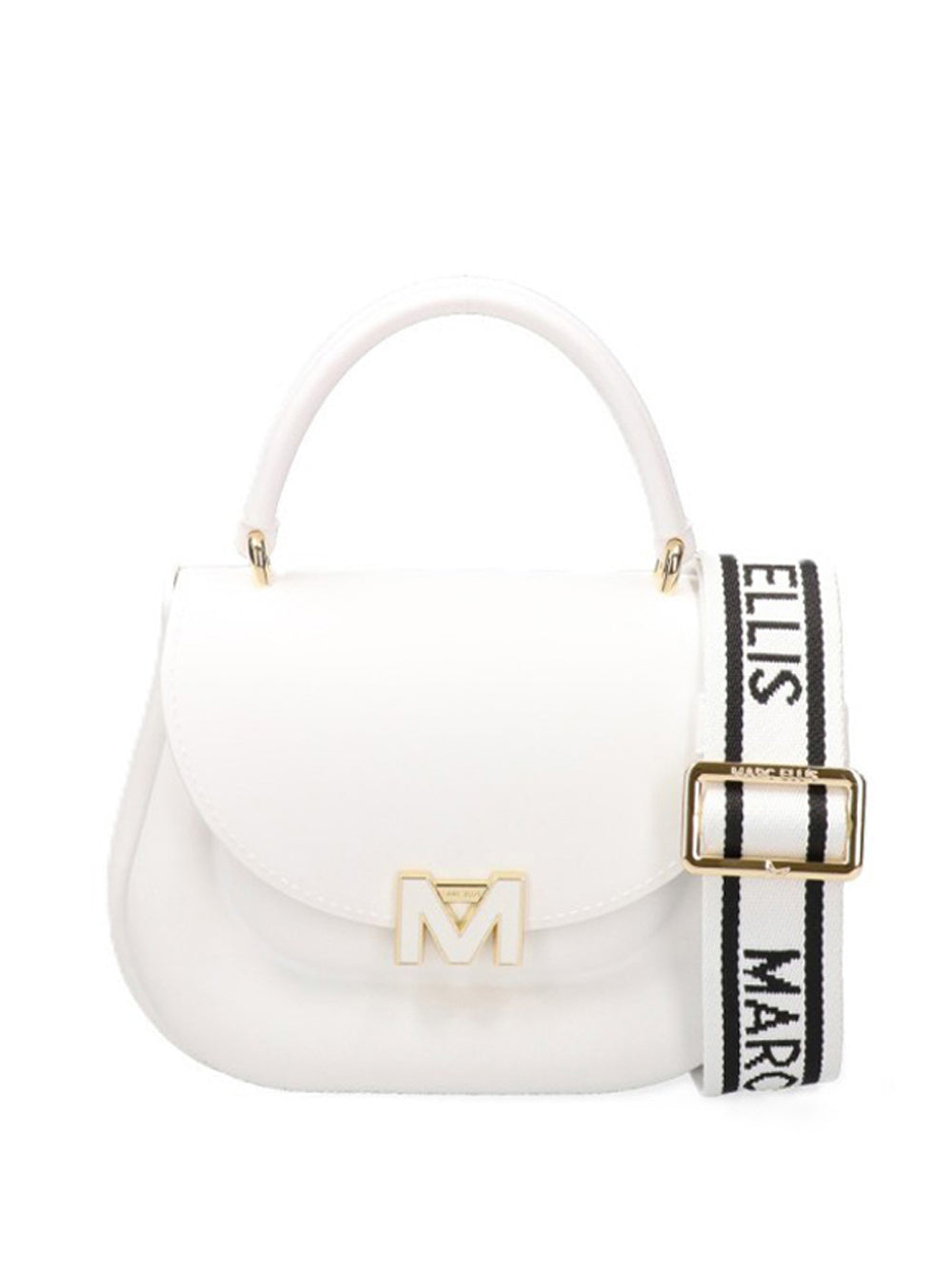 MARC ELLIS Borsa a Mano Flat Jelly 26 Marc Ellis - Latte/Oro