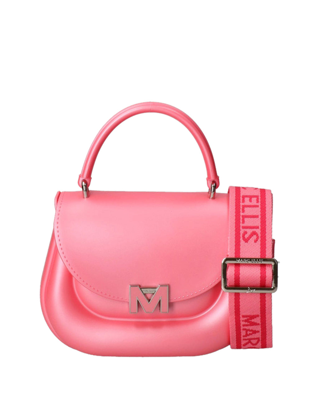 MARC ELLIS Borsa a Mano Flat Jelly 26 Marc Ellis - Rosa/Argento