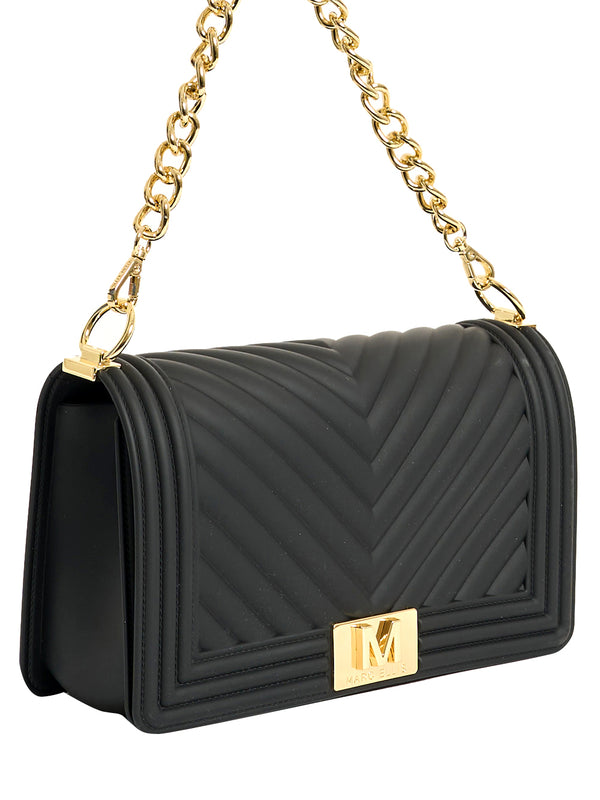 MARC ELLIS Borsa a Tracolla Flat M 26 Marc Ellis - Nero/Oro