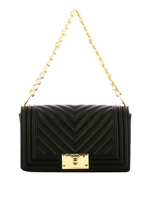 MARC ELLIS Borsa a Tracolla Flat S 26 Marc Ellis - Nero/Oro