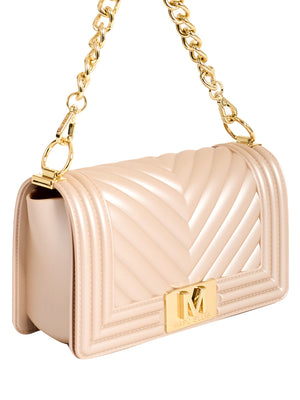 MARC ELLIS Borsa a Tracolla Flat S 26 Marc Ellis - Cipria/Oro