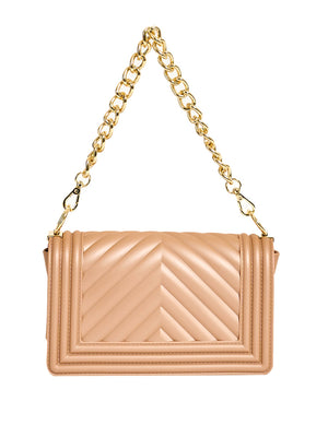 MARC ELLIS Borsa a Tracolla Flat S 26 Marc Ellis - Moka/Oro