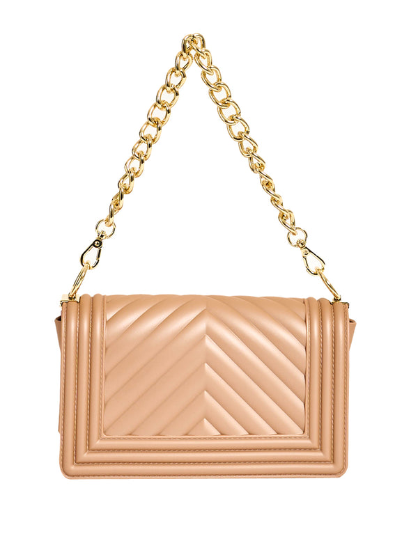 MARC ELLIS Borsa a Tracolla Flat S 26 Marc Ellis - Moka/Oro