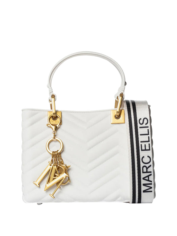 MARC ELLIS Borsa a Mano Flat Krissy M Wave Marc Ellis - Latte/Oro