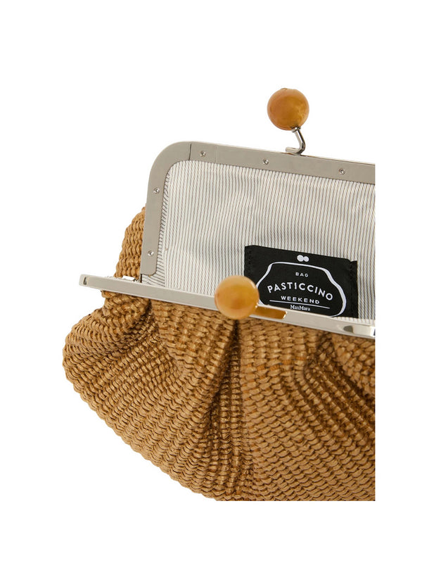 Max Mara Weekend Borsa A Mano Max Mara Effetto Rafia - Arancione