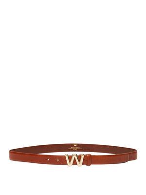 Max Mara Weekend Cintura Max Mara Con Fibbia Logata - Cuoio