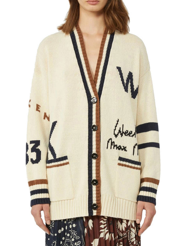 Max Mara Weekend Cardigan Over Max Mara - Beige/Nero