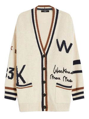 Max Mara Weekend Cardigan Over Max Mara - Beige/Nero