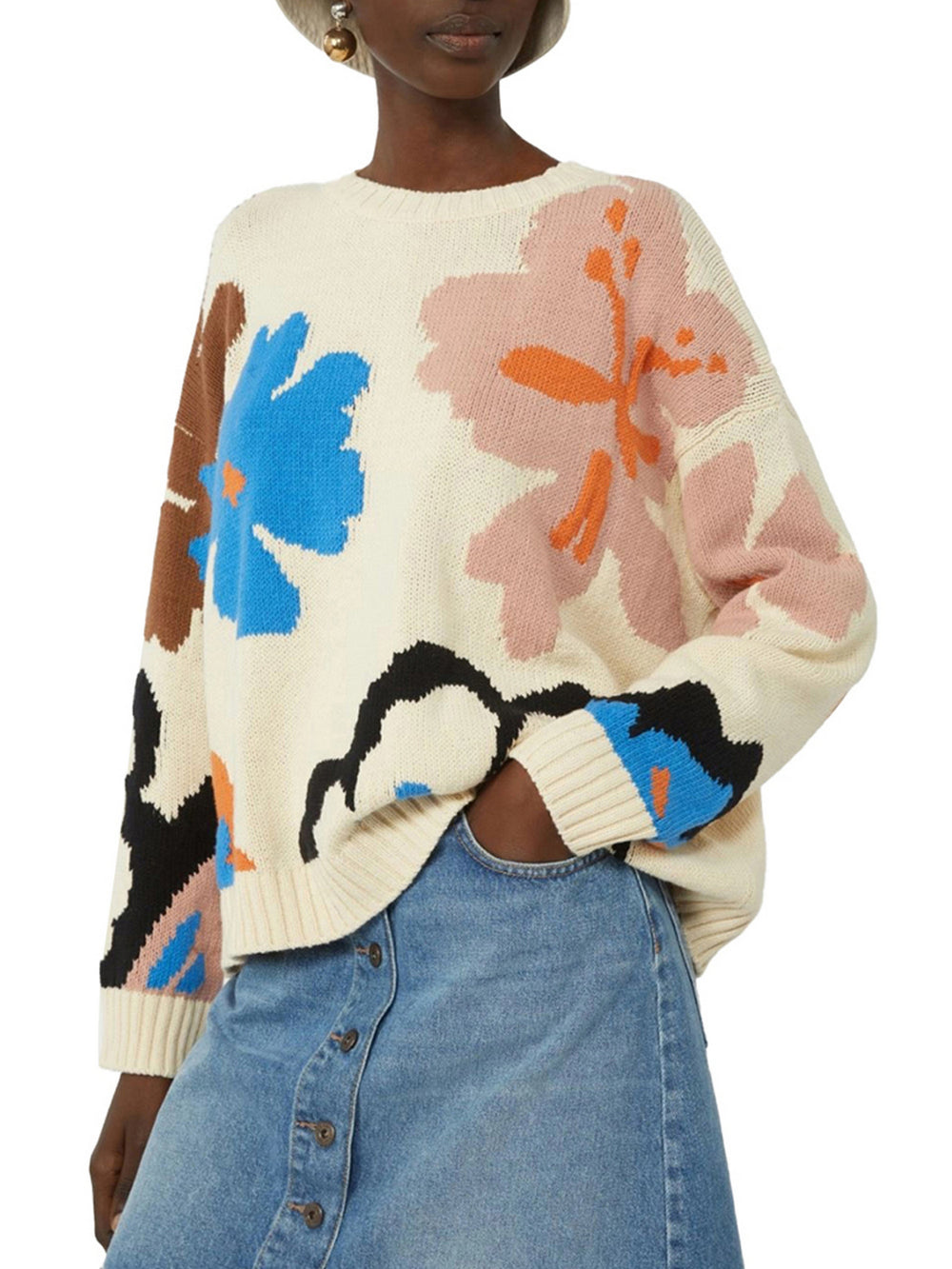 Max Mara Weekend Maglia Max Mara In Cotone Fantasia - Multi