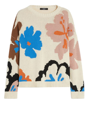 Max Mara Weekend Maglia Max Mara In Cotone Fantasia - Multi