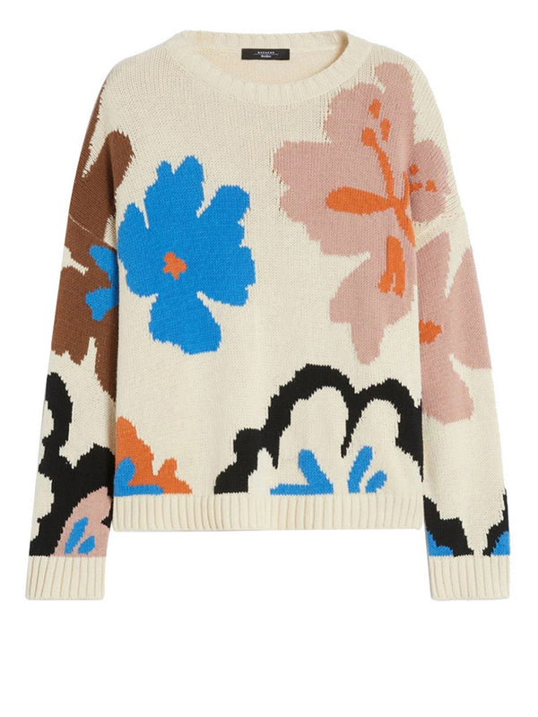 Max Mara Weekend Maglia Max Mara In Cotone Fantasia - Multi