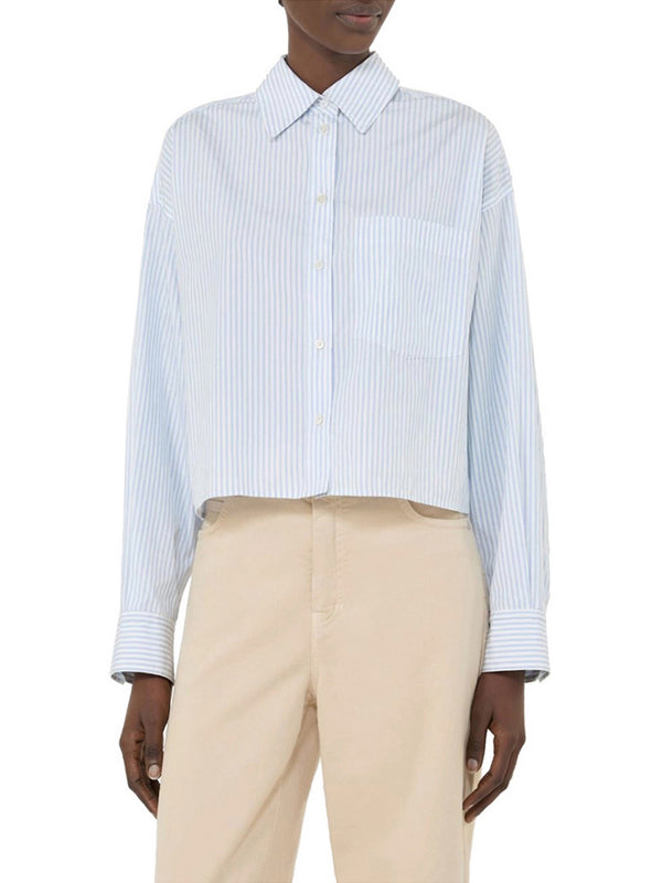 Max Mara Weekend Camicia Max Mara In Popeline - Azzurro