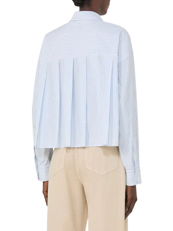 Max Mara Weekend Camicia Max Mara In Popeline - Azzurro