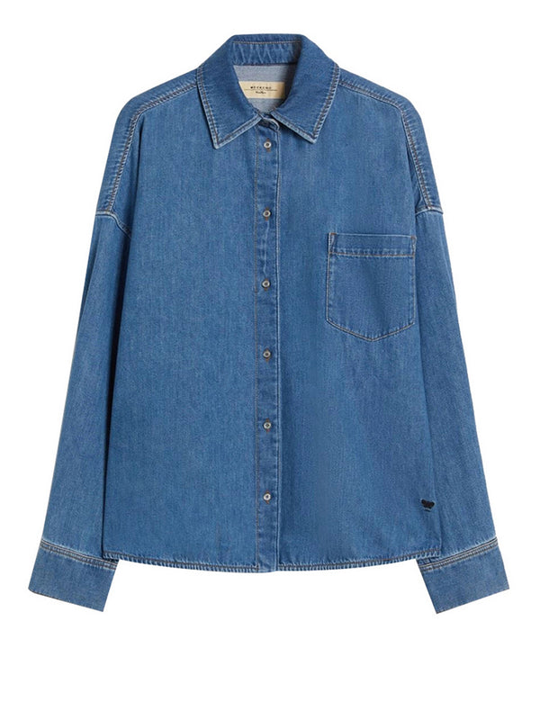 Max Mara Weekend Camicia Max Mara In Denim - Blu Denim